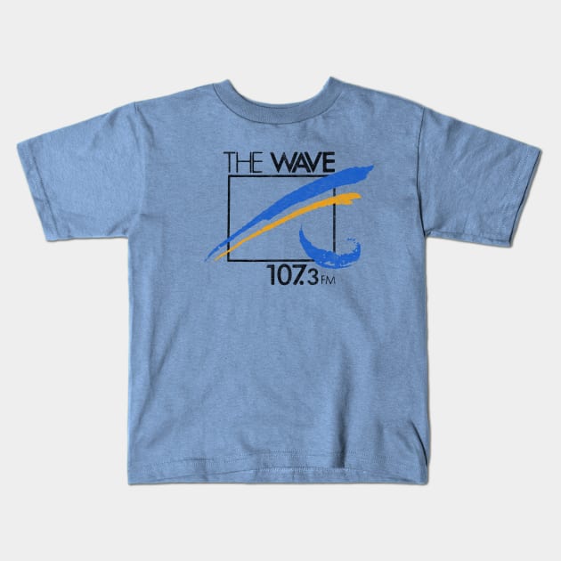 107.3 The Wave WNWV Kids T-Shirt by Turboglyde